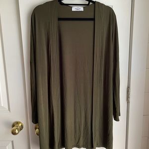 CJLA Deep Olive Basics Kimono, size Medium